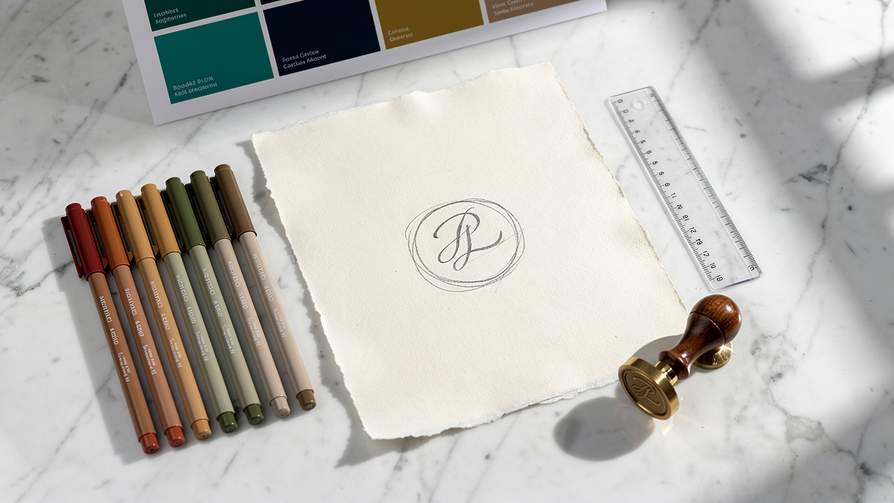 Brand logo design elements for startup trademark registration