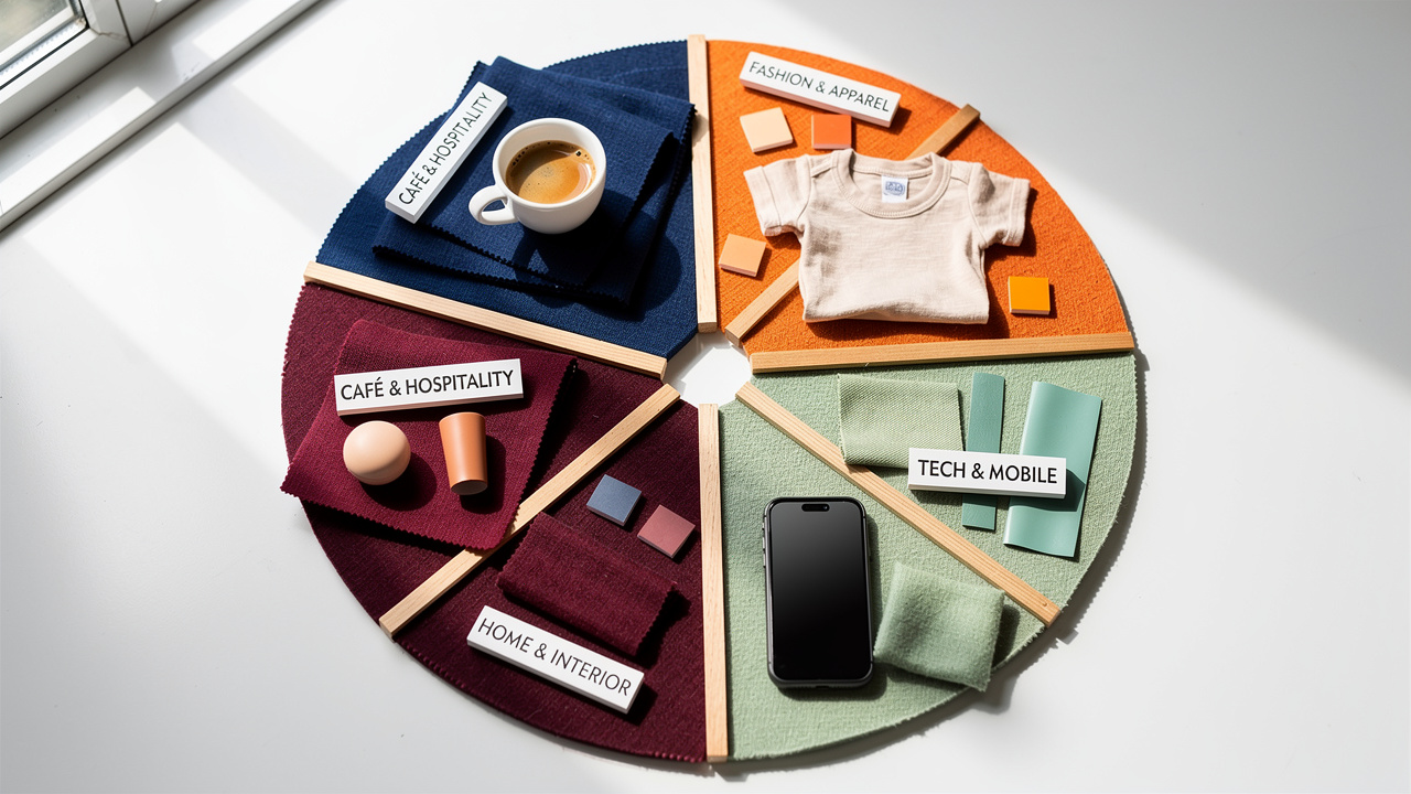 Visual representation of trademark classification categories for goods and services