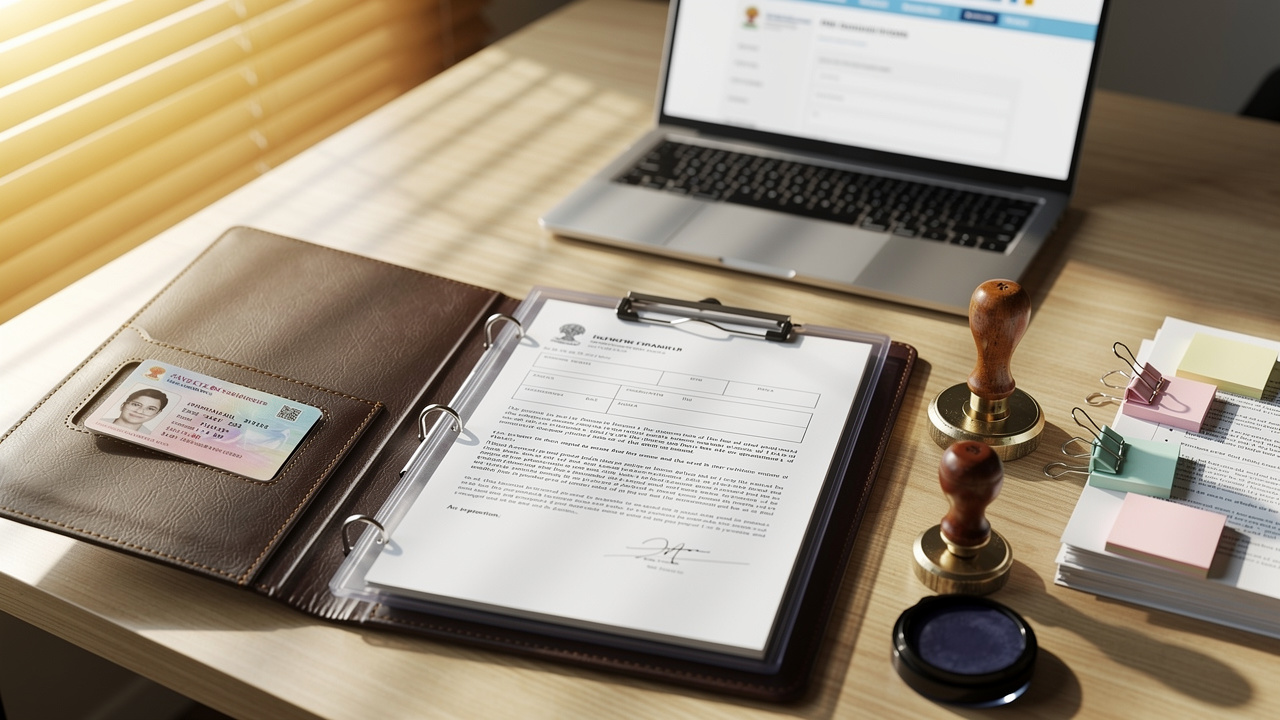 Organized legal documents for trademark Form TM-A filing