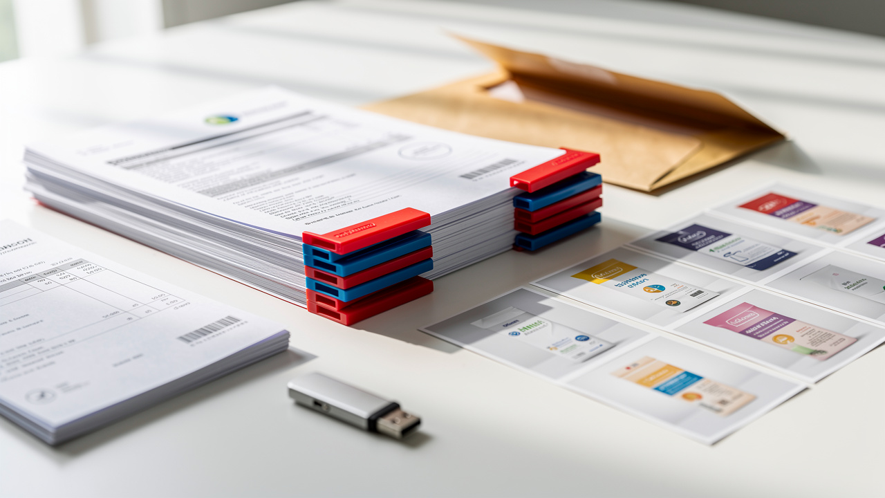 Organized trademark evidence bundle with tabbed documents