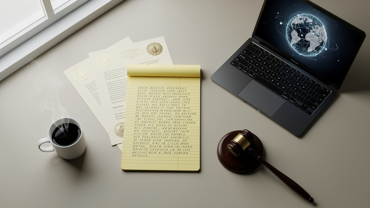 UDRP legal proceeding documents and gavel on professional desk